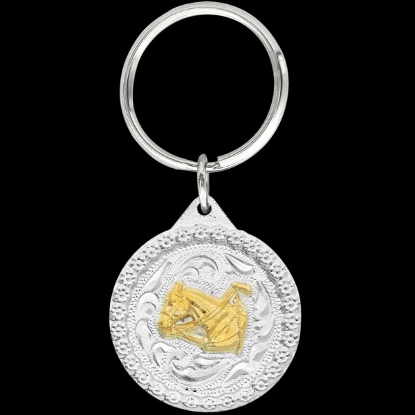 Unleash the spirit of the American West with our Gold Vaquero Keychain. Explore now and infuse your keychain collection with the rugged allure of the Vaquero tradition!